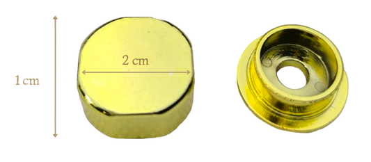 Cache-vis doré (lot de 8)