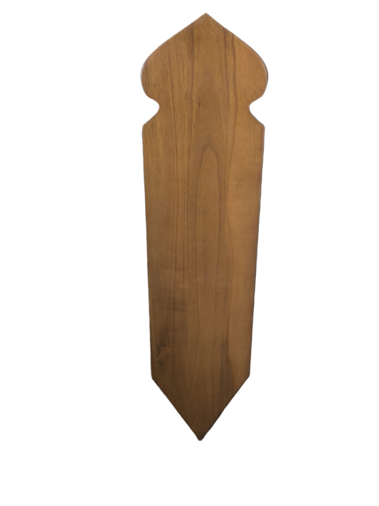 Stèle décorative en bois de pauwlonia massif