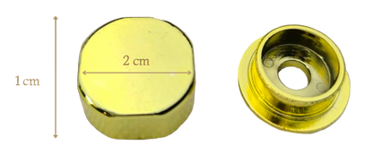 Cache-vis doré (lot de 8)