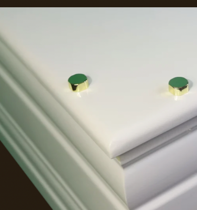 Cache-vis doré (lot de 8)