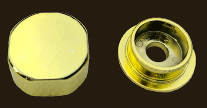 Cache-vis doré (lot de 8)