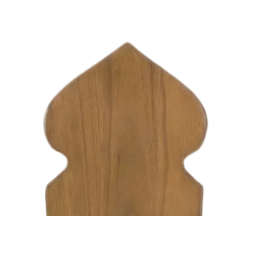 Stèle décorative en bois de pauwlonia massif