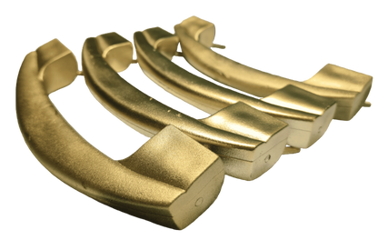 Poignée dorée en plastique, finition brillante et design classique lot de 4 ou unité 